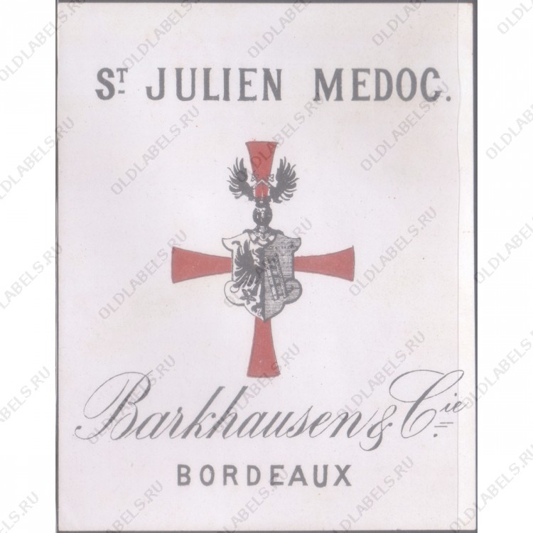 Франция Bordeaux St Julien Medoc Barkhausen & C-ie