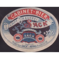 Сак Cabinet-Bier Dampf-Brauerei Sack