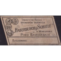 Варшава Bawarskie Piwo Towarzystwo Akcyjne Browarow Parowych Haberbusch & Schiele