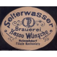 Польша Reinschdorf Selterwasser Brauerei Hasso Wunsche 1