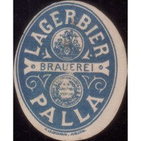 Палла Lagerbier Brauerei Palla (овал синий)